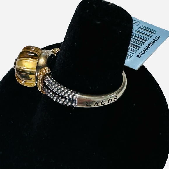 LAGOS - 18K Gold & Sterling Silver Ring - Size 7 - Picture 6 of 11